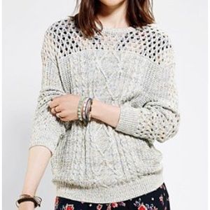 UO Coincidence & Chance Cable Knit Sweater SZ L